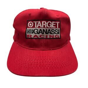 Vintage Target Chip Ganassi Racing Red Snapback Hat Cap Embroidered